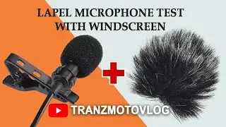 ANDOER FURRY WINDSCREEN FOR LAPEL MICROPHONE WIND NOISE TEST