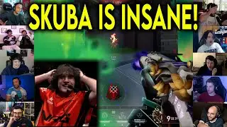 Valorant Streamers Reacts To NRG Skuba CRAZY 4k Against C9 In VCT