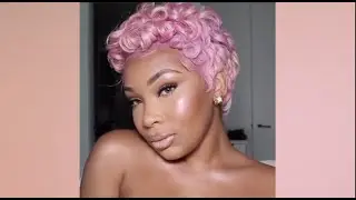 DIY Pink Pixie Wig By: @MsAaliyahJay using EAP Heat 1/2