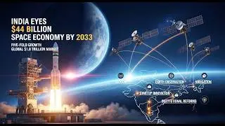 India Targets $44B Space Economy by 2033 on Satellite Communication, Earth Observation & navigation