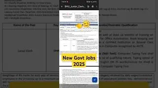 BHU Junior Clerk Recruitment 2025 | Banaras Hindu University BHU Junior Clerk Recruitment 2025 #jobs