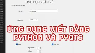 Python interface programming with PyQt6 and Qt Designer #2: Create a ticketing application