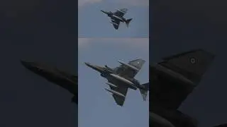 Greek F-4E Phantoms bashing the circuit at RAF Fairford