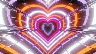 Led lights 10 hours heart background- Cyberpunk glitch tv wallpaper