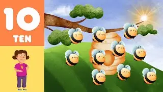 The Buzzing Bee Song Counting to 10 &ndash; Kids Learning Song