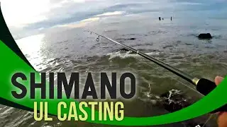 UL casting using Shimano Sienna 1000 and Shimano Lurematic rod 2-6lb