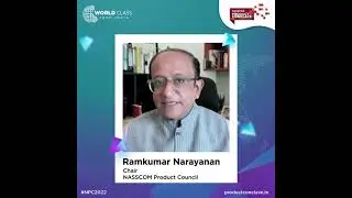 Ramkumar Narayanan, Chair, NASSCOM Product Council welcomes attendees to the much-awaited #NPC2022