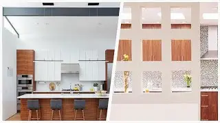 75 Mid-century Modern White Kitchen Design Ideas You'll Love ☆