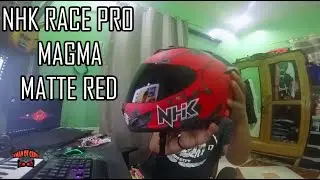 NHK RACE PRO MAGMA MATTE RED Helmet REVIEW #nhk #helmet #review