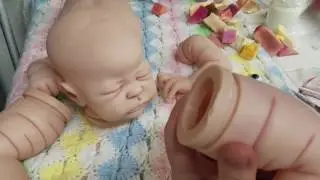 PAINTING RARE QUINLYNN REBORN BABY KIT! SO REALISTIC! MY AGENDER BABY!