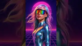 She Came from the Neon Future 🌈⚡ #action #actionshorts #animatedaction #bachonkikahani #cartoon