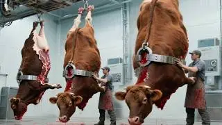 Inside Million Of Cows Slaughter & Processing Factory - High Quality Cattle Farming Method & Process
