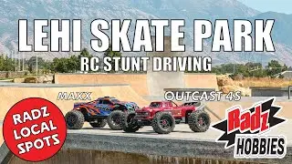 Kids Driving RC Cars At Lehi Skate Park