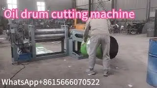 Waste oil drum cutting equipment