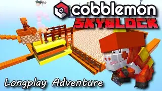 Husk Sand Farm in Skyblock Cobblemon | Minecraft Longplay (no commentary)