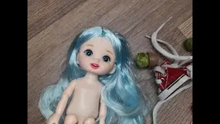 КУКЛА И МИНИАТЮРЫ ДЛЯ НЕЁ С АЛИЭКСПРЕСС. КУКЛА BABOLIY С ALIEXPRESS. ЦВЕТЫ ДЛЯ КУКОЛ
