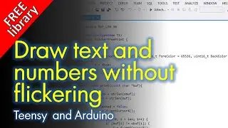 Teensy/Arduino/ESP FlickerFree text printing