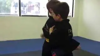 Karate Kids In Pittsburgh Practicing Rear Hip Throw