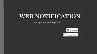 Notification Popup using JQUERY and CSS