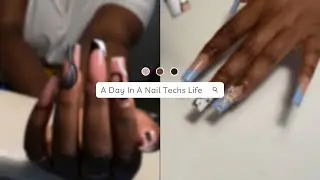Day In My life: Nail Tech! | Run Errands | Watch me work | Nailvlogs