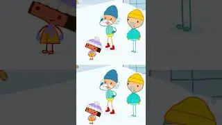 ☃️ Building a #snowman is no easy task, am I right? 😅 #RT&Eacute;jr #MyaGo #Shorts #Snow