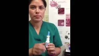 Nasal spray use: correct technique