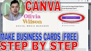✅  How To Make Your Own Business Cards Online In Canva (Free) 🔴