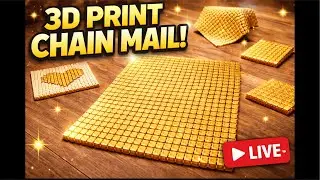 I&rsquo;m 3D Printing GOLD Chain Mail LIVE 😳