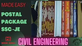 MadeEasy SSC JE (CIVIL ENGINEERING) POSTAL PACKAGE REVIEW|UNBOXING
