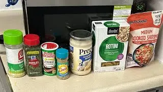 Cook shrimp Alfredo With Me Before Starting #yourpointacross_ #podcast 🛎️