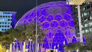 Dubai Expo 2020 Dome -Al Wasl plaza Electrifying magical Light show.