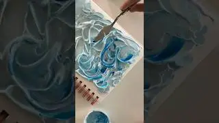 How to make thick swirly textured paint pages! 🤩🖌️🎨 #art #acrylicpaint #paletteknife #sketchbook