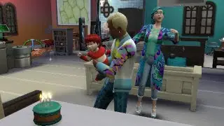 Not So Berry.  The Sims 4. Мятный №11 День рождения наследника.