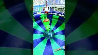 sliding into a bowl water slide #mindblowingvideo #shorts
