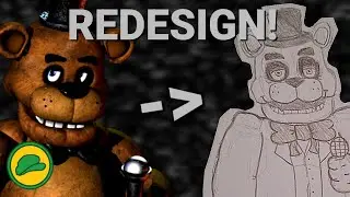 REDESIGNING the FNAF 1 ANIMATRONICS For Fun
