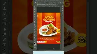 Cara Desain Poster Makanan Untuk Promosi  #tutorialphotoshop #caramembuatposter  #tutorialdesain