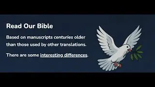 '2001 Bible Translation' Is a FANTASTIC Bible Tool
