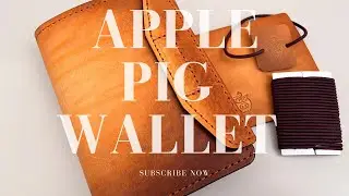 Apple Pig Leather Art | Pocket Wallet 2 Travelers Notebook for Moleskine Planner