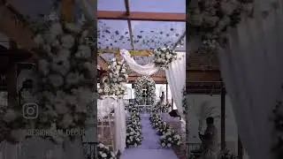 Stunning Western Glass House Christian Wedding | Elegant & Modern Wedding Decor | Desi Dream Decors