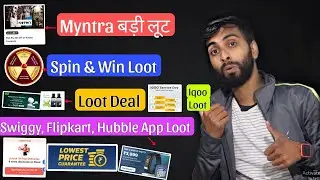 Myntra Loot Offer, Radiocity Spin Loot, Swiggy One In Rs.1, Goqii & Vijaysales Loot, Flipkart Ajio