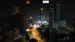 Is This Really Surat? Night View Will Surprise You 😳✨ | Surat City 2050 4k video