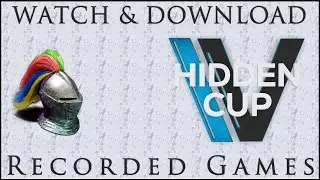 Hidden Cup 4 🏆 Download & Watch Recorded Games [Age of Empires 2 DE]