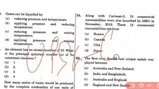 UPSC CISF 2020 GS Paper Part -1 For Practice