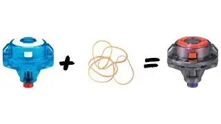 Beyblade Burst Mod: How to Make Your Own 'Dash' or Prime Driver (Driver') With a Rubber Band