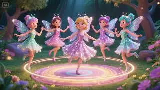 Five Sparkly Fairies Twirl and Spin! | Nursery Rhymes & Kids Songs