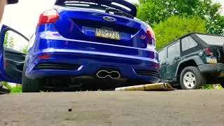 Focus ST catless down pipe, resonator delete and stock muffler sound!