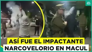 El impactante narcovelorio en Macul: Armas, disparos y fuegos artificiales