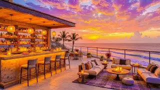 Mellow Bossa Nova Jazz & Romantic Seaside Sunset Balcony - Inspiring Sunset Space & Lively Jazz