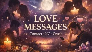 Unsaid Love Messages 🔮 | Contact &bull; No Contact &bull; Crush Tarot Reading