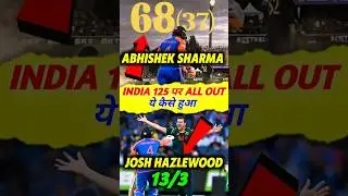 Abhishek vs Hazlewood 🥶 IND vs AUS 2nd T20I